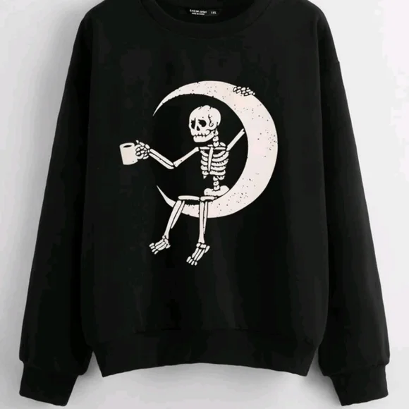 SHEIN Plus Oversized Slight Cropped Crewneck - Picture 1 of 4